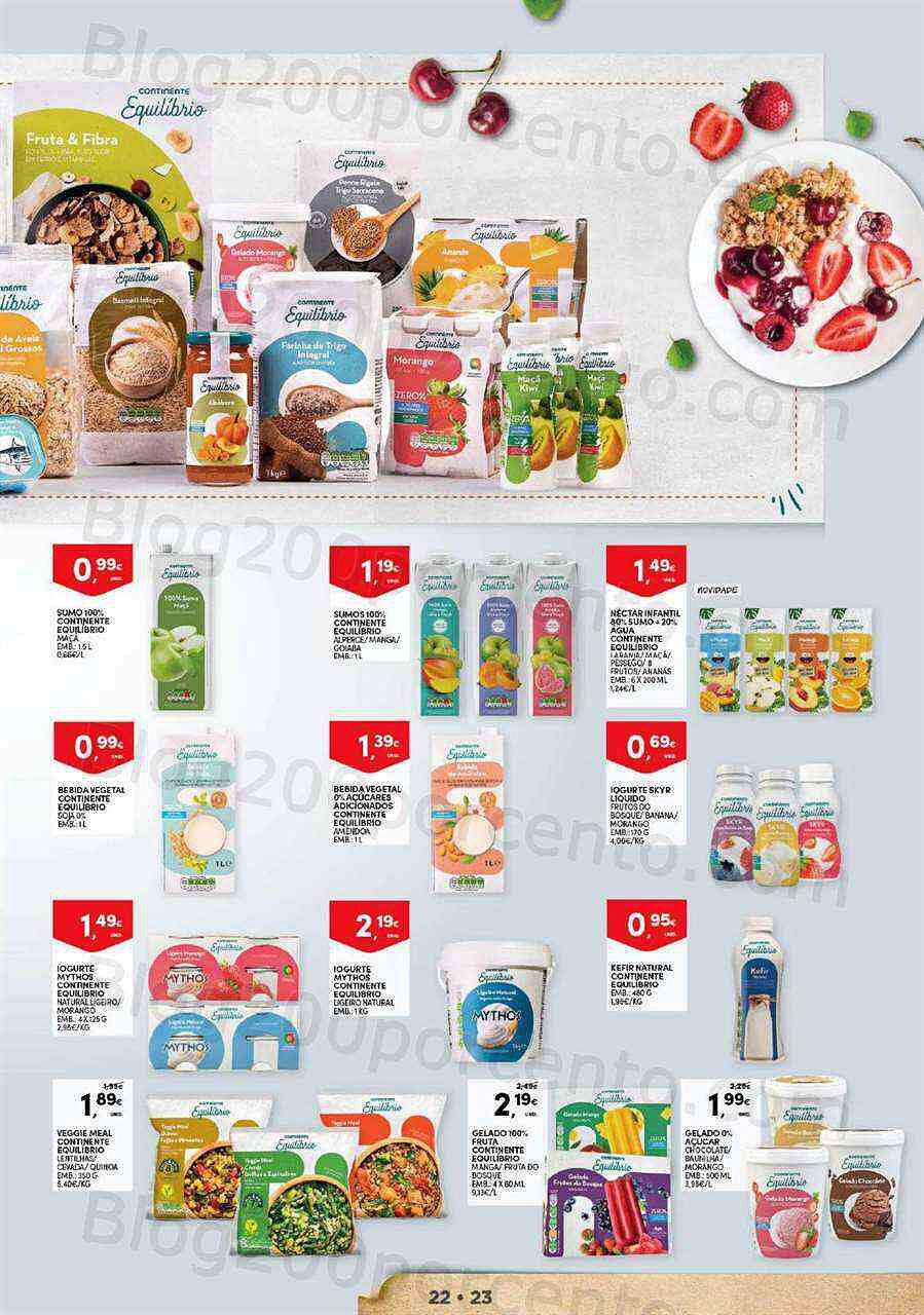 Antevisão Folheto CONTINENTE Especial Vida Saudável Promoções de 20 setembro a 2 outubro