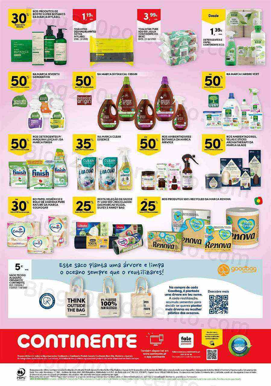 Antevisão Folheto CONTINENTE Especial Vida Saudável Promoções de 20 setembro a 2 outubro