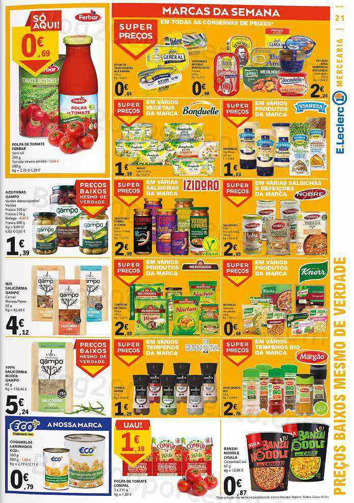 Antevisão Folheto E-LECLERC Promoções de 15 a 21 setembro