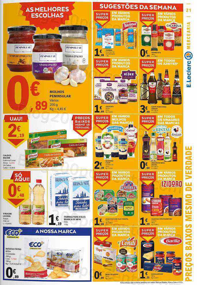 Antevisão Folheto E-LECLERC Promoções de 22 a 28 setembro