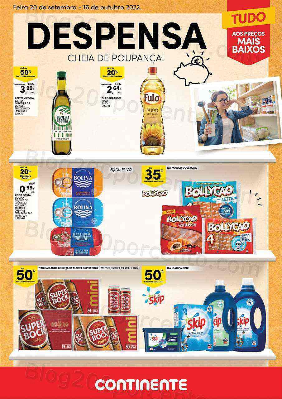 Antevisão Folheto CONTINENTE Especial Despensa Promoções de 20 setembro a 16 outubro