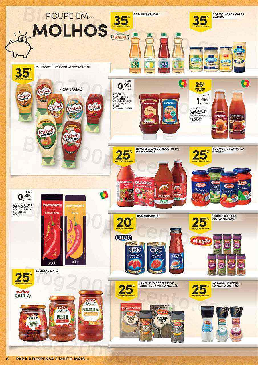 Antevisão Folheto CONTINENTE Especial Despensa Promoções de 20 setembro a 16 outubro