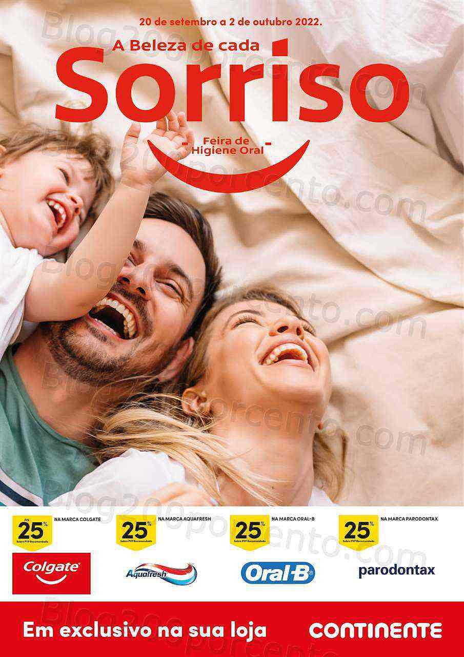 Antevisão Folheto CONTINENTE Feira Higiene Oral Promoções de 20 setembro a 2 outubro