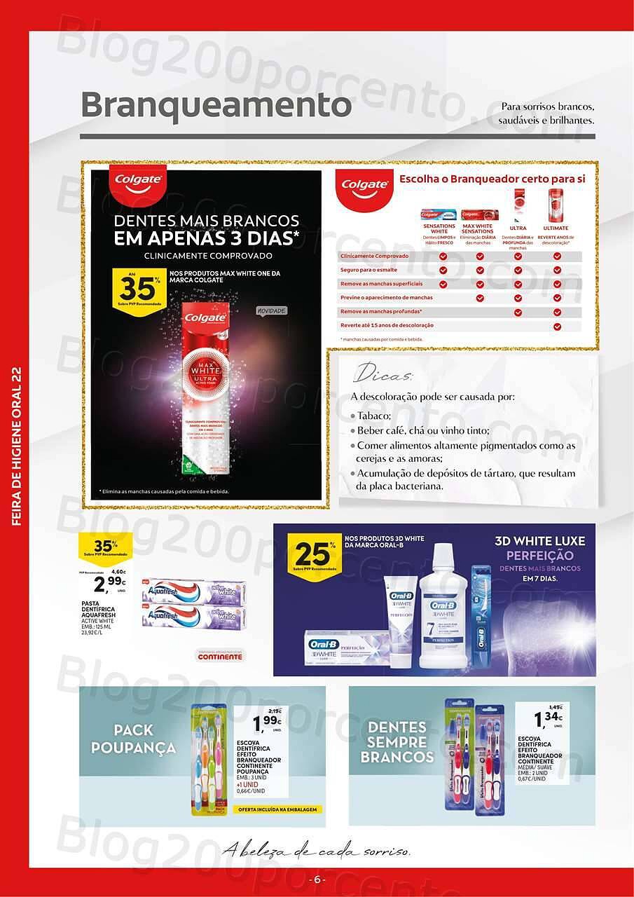 Antevisão Folheto CONTINENTE Feira Higiene Oral Promoções de 20 setembro a 2 outubro