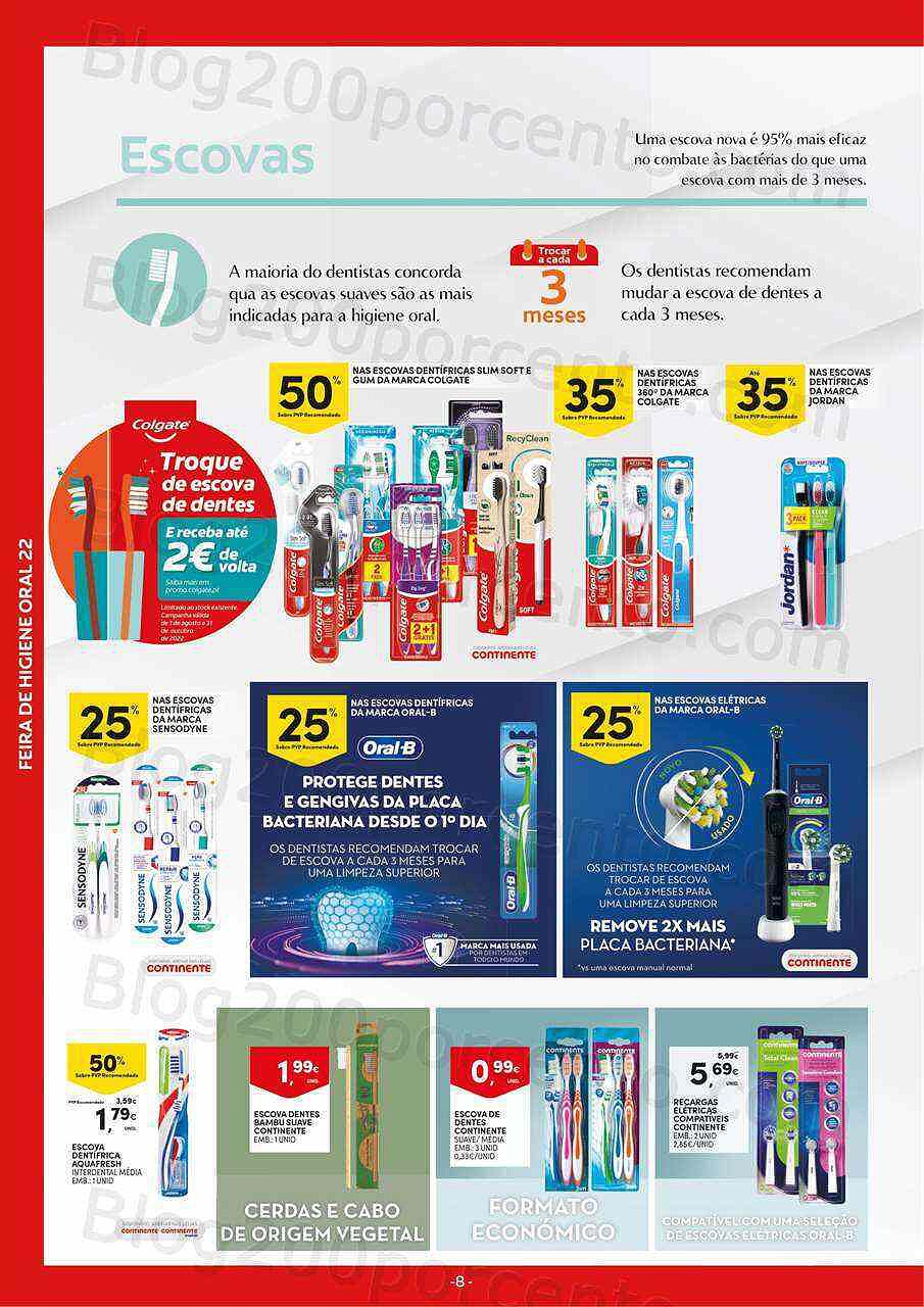 Antevisão Folheto CONTINENTE Feira Higiene Oral Promoções de 20 setembro a 2 outubro