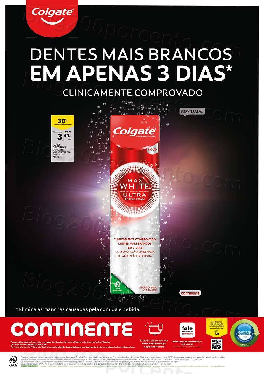 Antevisão Folheto CONTINENTE Feira Higiene Oral Promoções de 20 setembro a 2 outubro