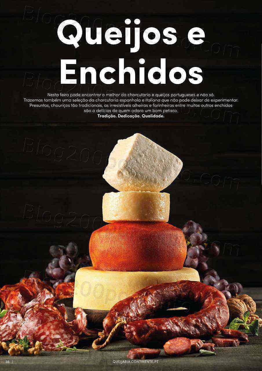 Antevisão Folheto CONTINENTE Feira Queijos - Enchidos e Vinhos Promoções de 20 setembro a 16 outubro