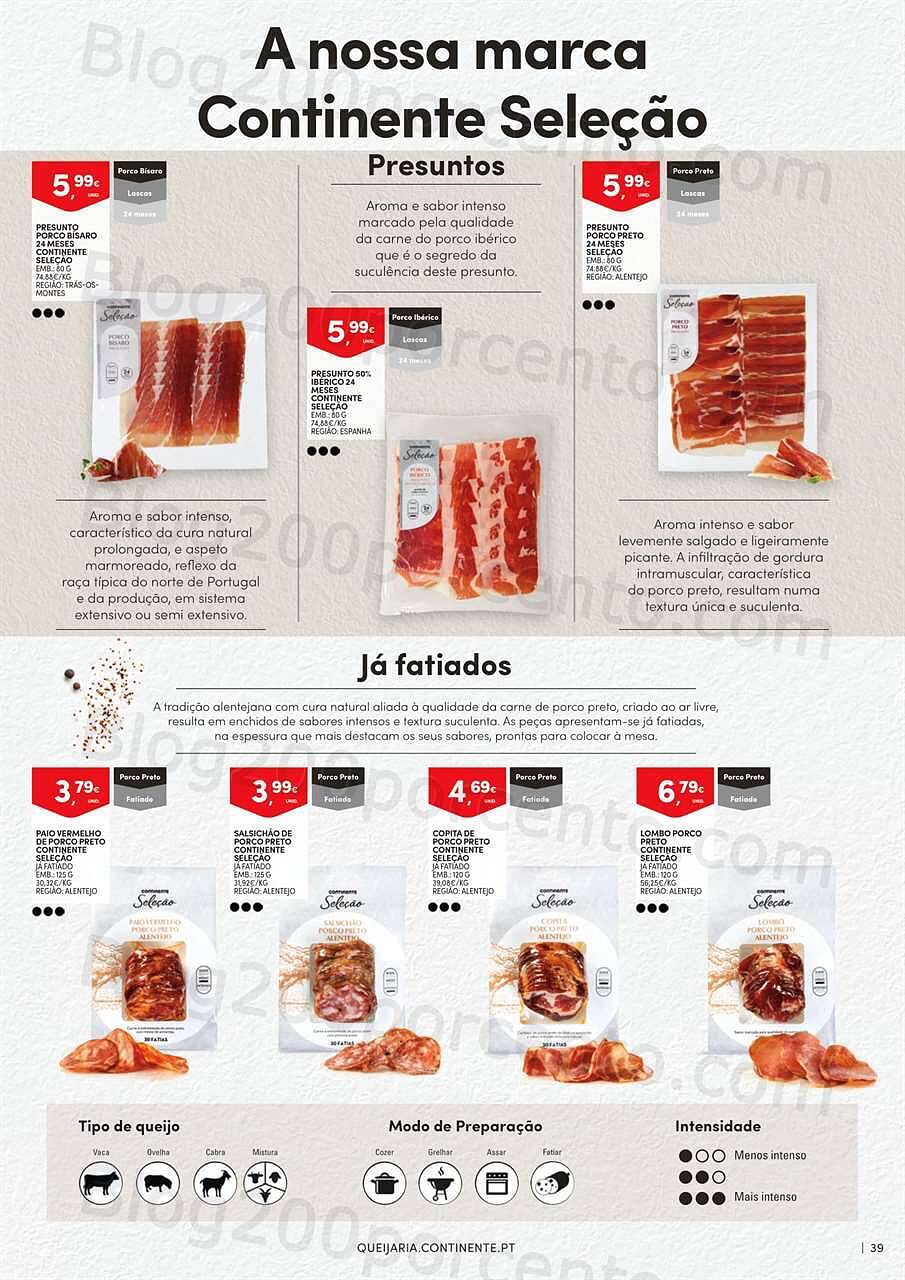 Antevisão Folheto CONTINENTE Feira Queijos - Enchidos e Vinhos Promoções de 20 setembro a 16 outubro