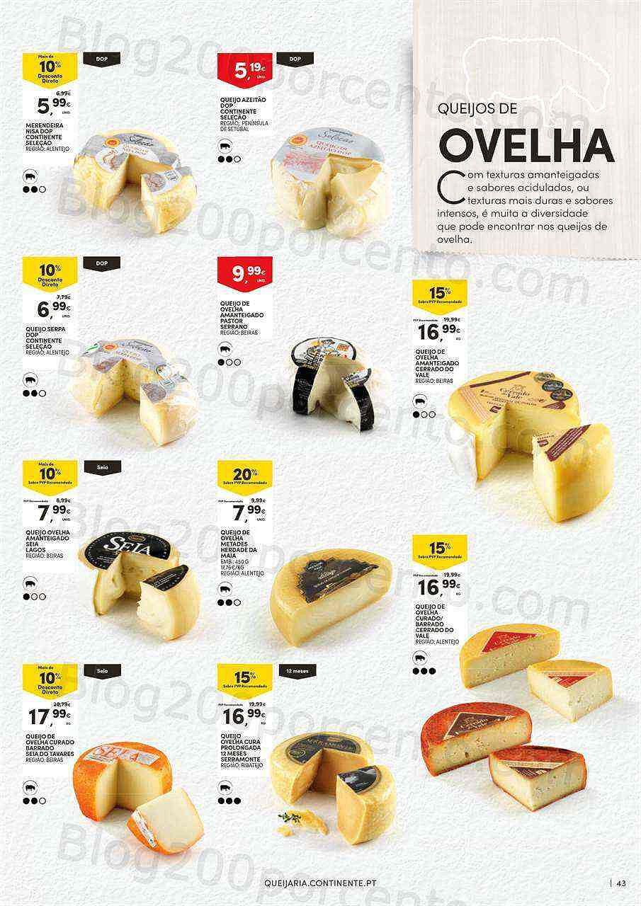 Antevisão Folheto CONTINENTE Feira Queijos - Enchidos e Vinhos Promoções de 20 setembro a 16 outubro