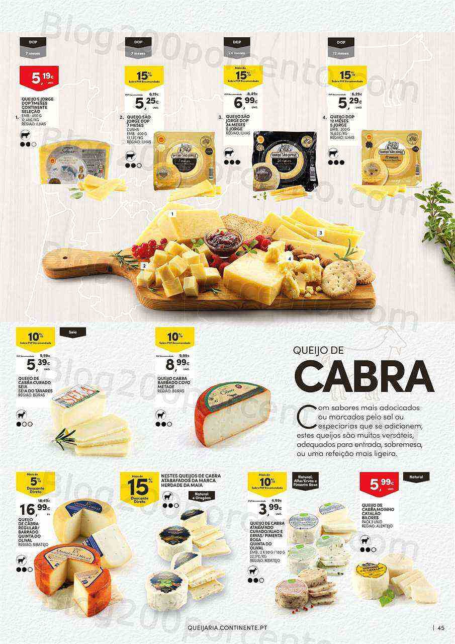Antevisão Folheto CONTINENTE Feira Queijos - Enchidos e Vinhos Promoções de 20 setembro a 16 outubro