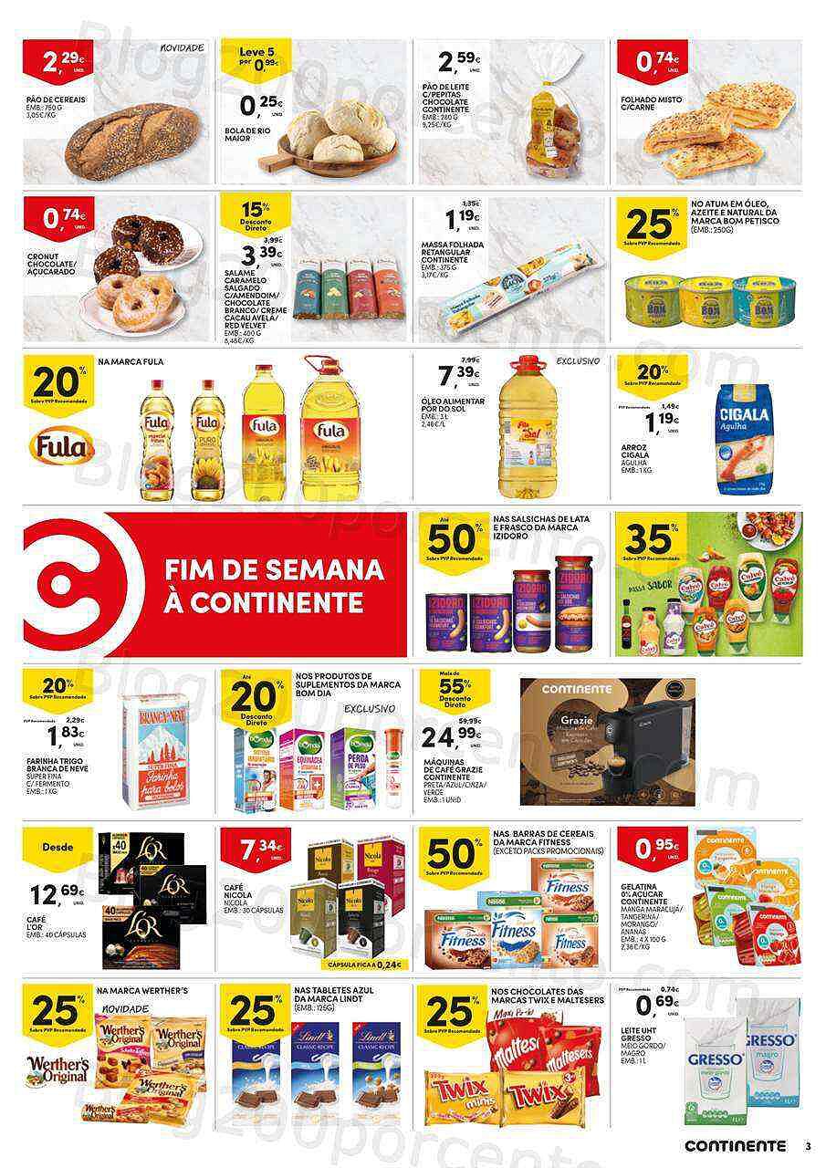Antevisão Folheto CONTINENTE Promoções Fim de Semana 16 a 19 setembro