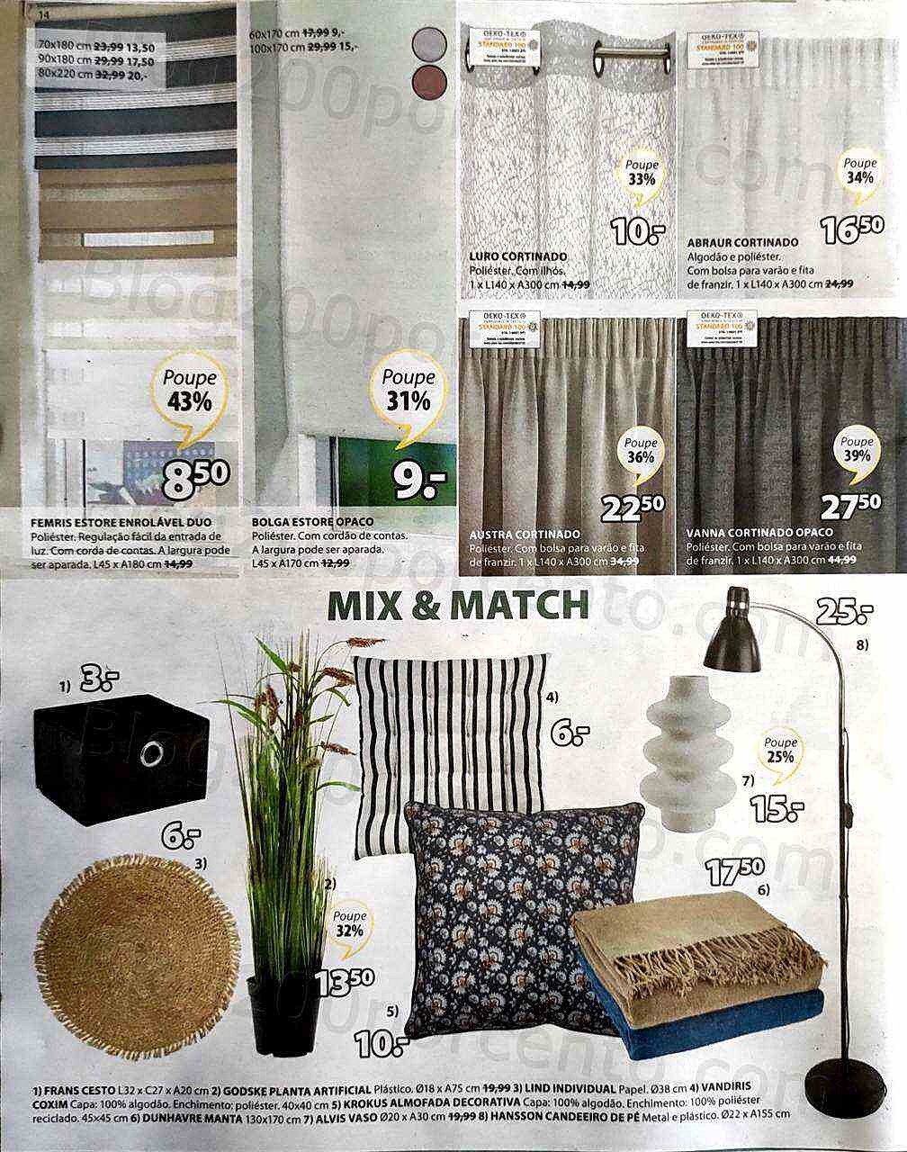 Antevisão Folheto JYSK Promoções de 15 a 28 setembro