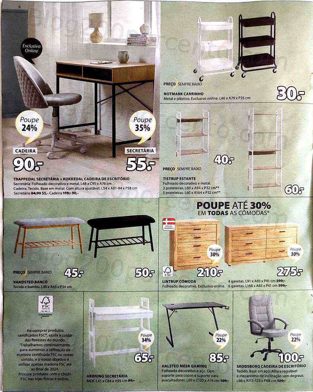 Antevisão Folheto JYSK Promoções de 15 a 28 setembro