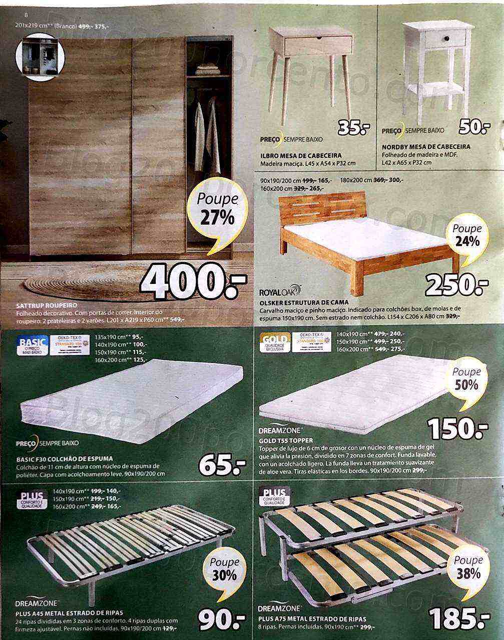 Antevisão Folheto JYSK Promoções de 15 a 28 setembro