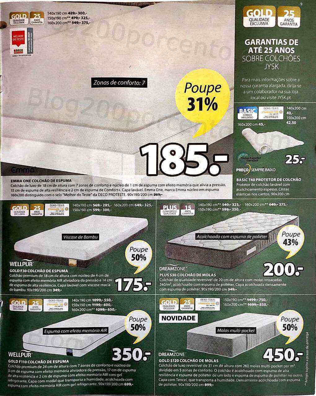 Antevisão Folheto JYSK Promoções de 15 a 28 setembro