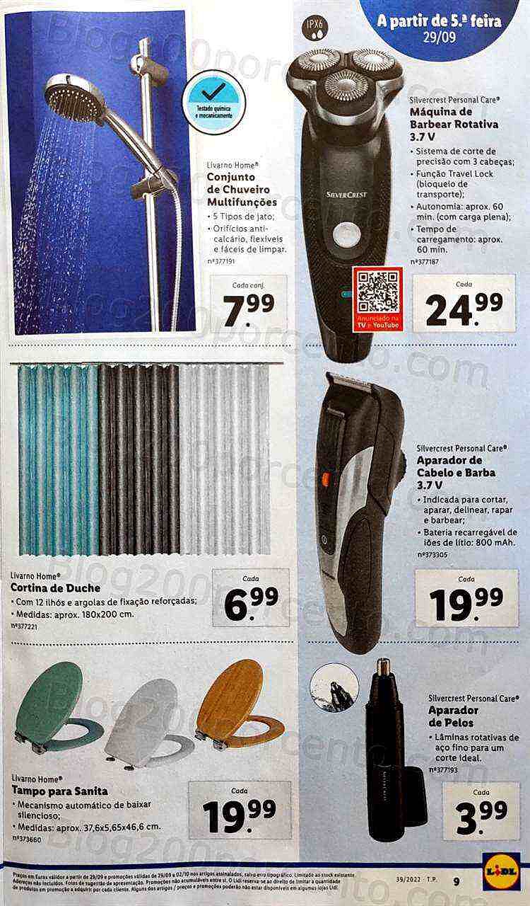 Antevisão Folheto LIDL Bazar Promoções a partir de 26 setembro