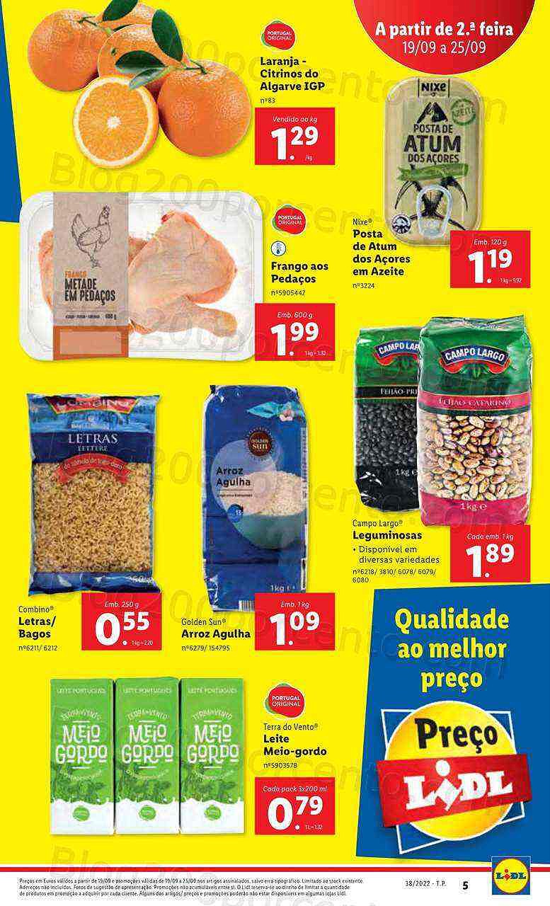 Antevisão Folheto LIDL Promoções de 19 a 25 setembro