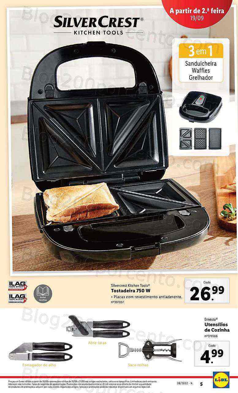 Antevisão Folheto LIDL Bazar Promoções de 19 a 25 setembro