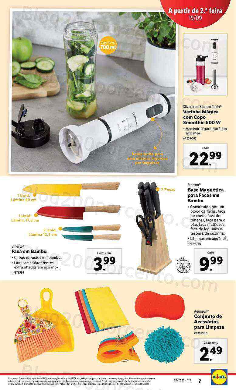 Antevisão Folheto LIDL Bazar Promoções de 19 a 25 setembro