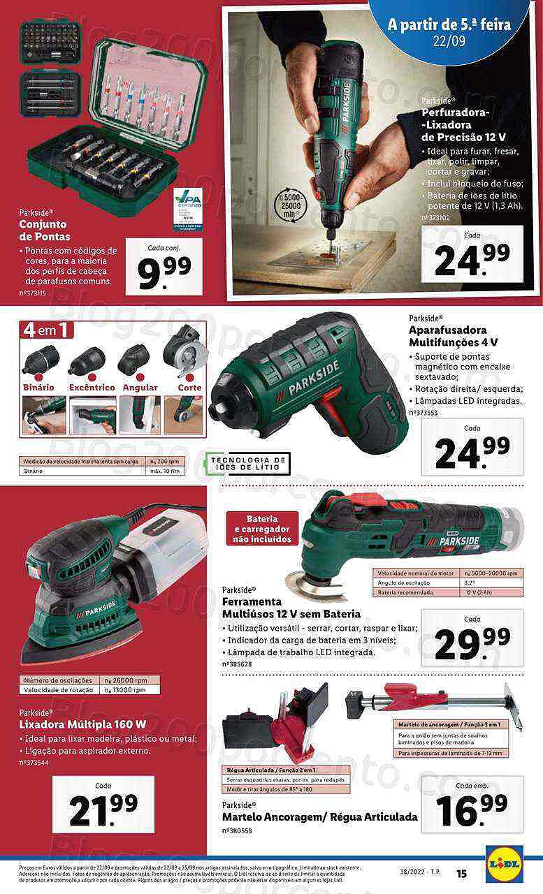 Antevisão Folheto LIDL Bazar Promoções de 19 a 25 setembro