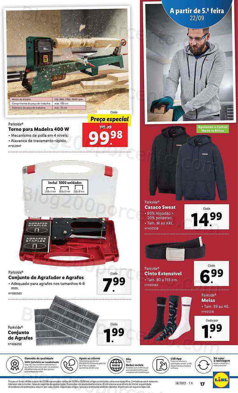 Antevisão Folheto LIDL Bazar Promoções de 19 a 25 setembro