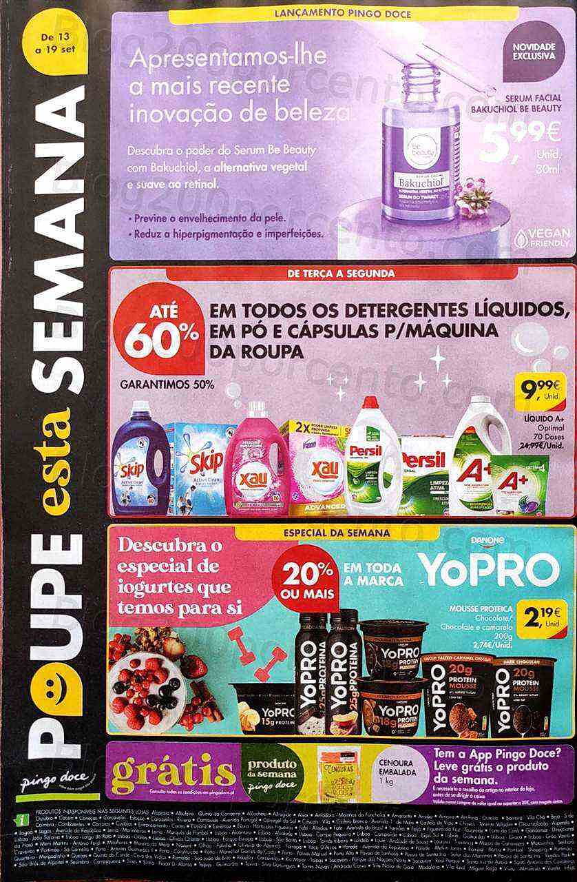 Antevisão Folheto PINGO DOCE Promoções de 13 a 19 setembro