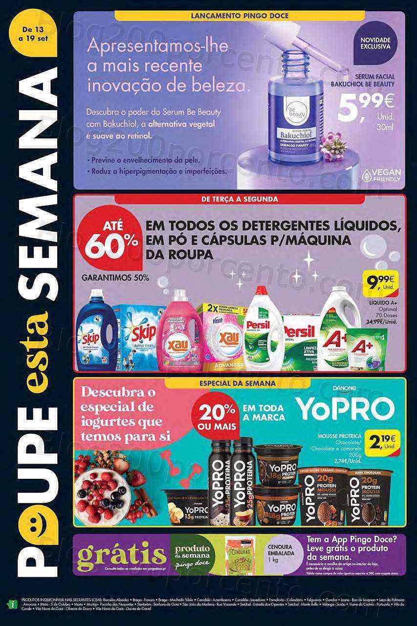 Antevisão Folheto PINGO DOCE Lojas Norte Promoções de 13 a 19 setembro