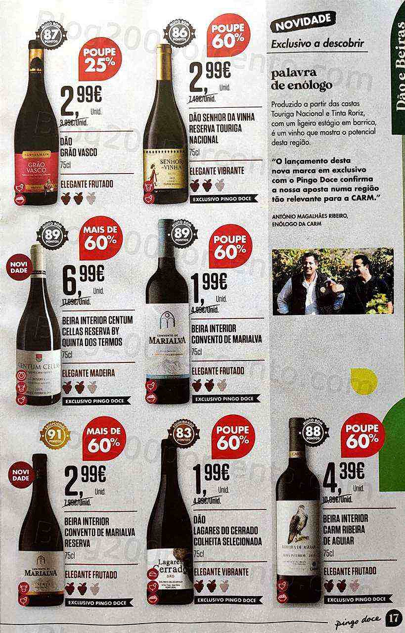 Antevisão Folheto PINGO DOCE Vinhos e Sabores Promoções de 13 setembro a 3 outubro
