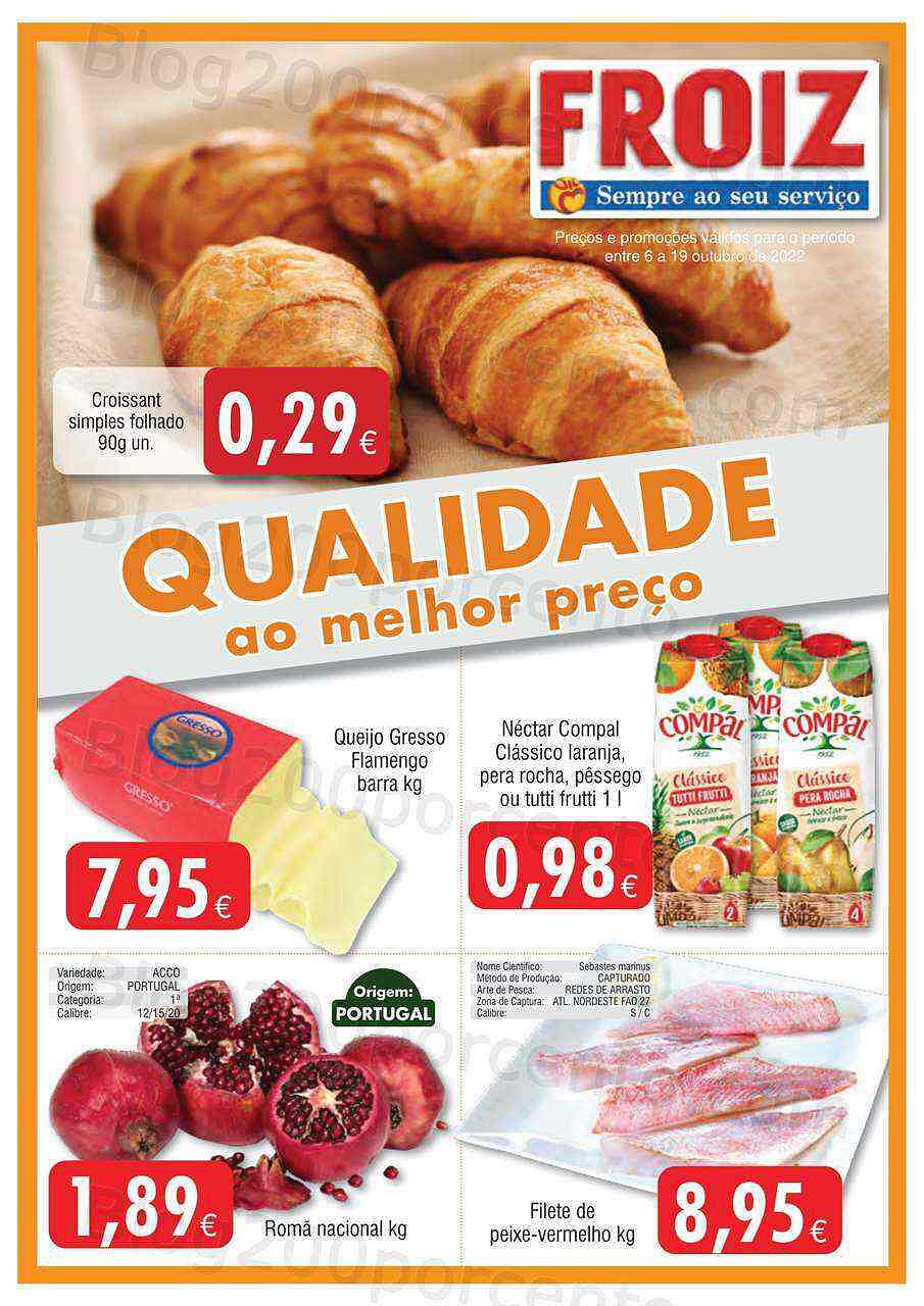 Antevisão Folheto FROIZ Promoções de 6 a 19 outubro