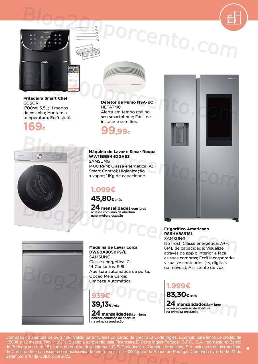 Antevisão Folheto EL CORTE INGLÉS Tecnologia Promoções de 23 setembro a 16 outubro