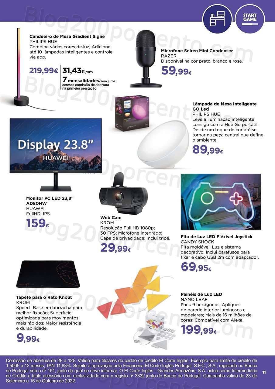 Antevisão Folheto EL CORTE INGLÉS Tecnologia Promoções de 23 setembro a 16 outubro