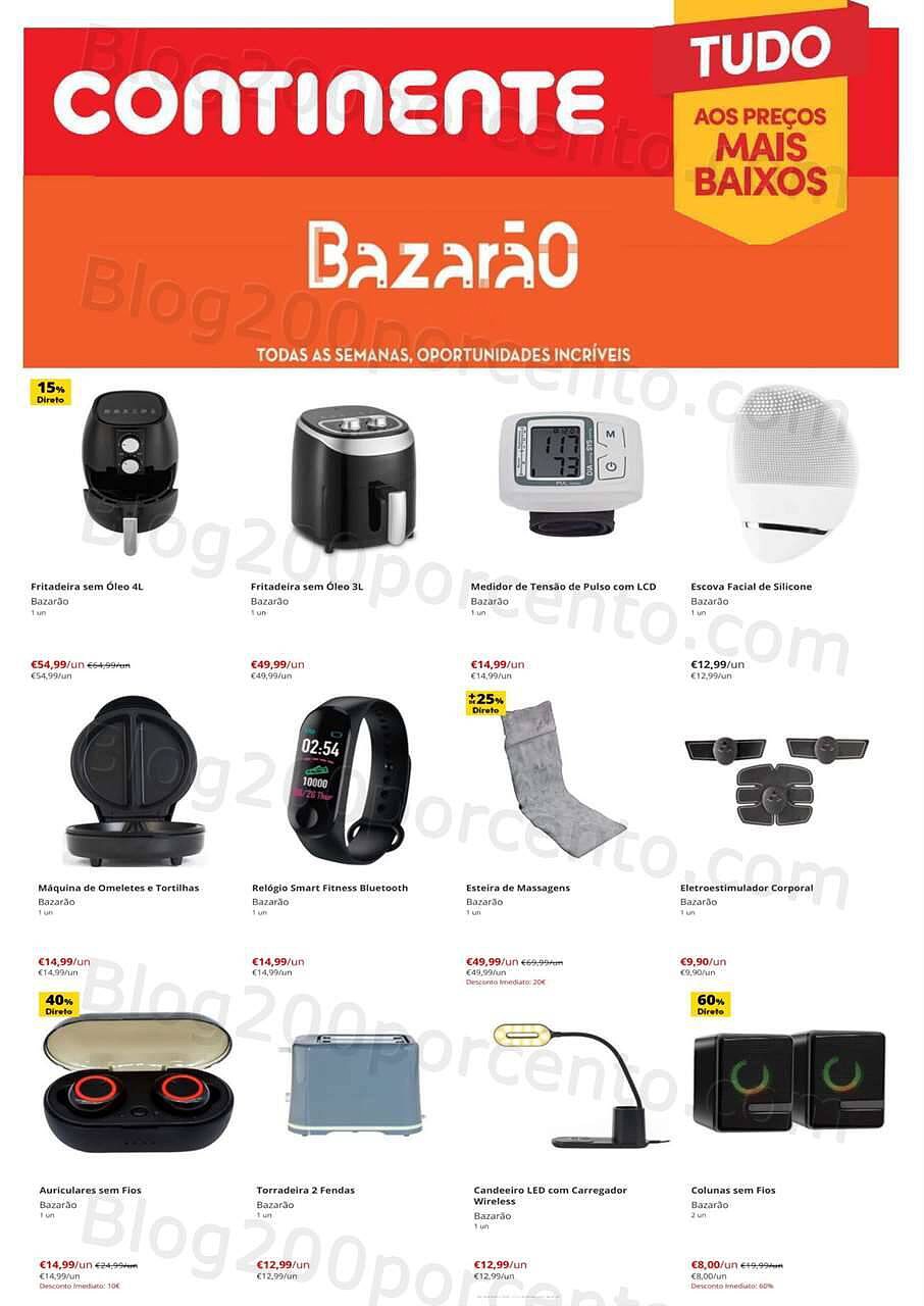Antevisão Folheto CONTINENTE Bazarão Promoções de 4 a 10 outubro
