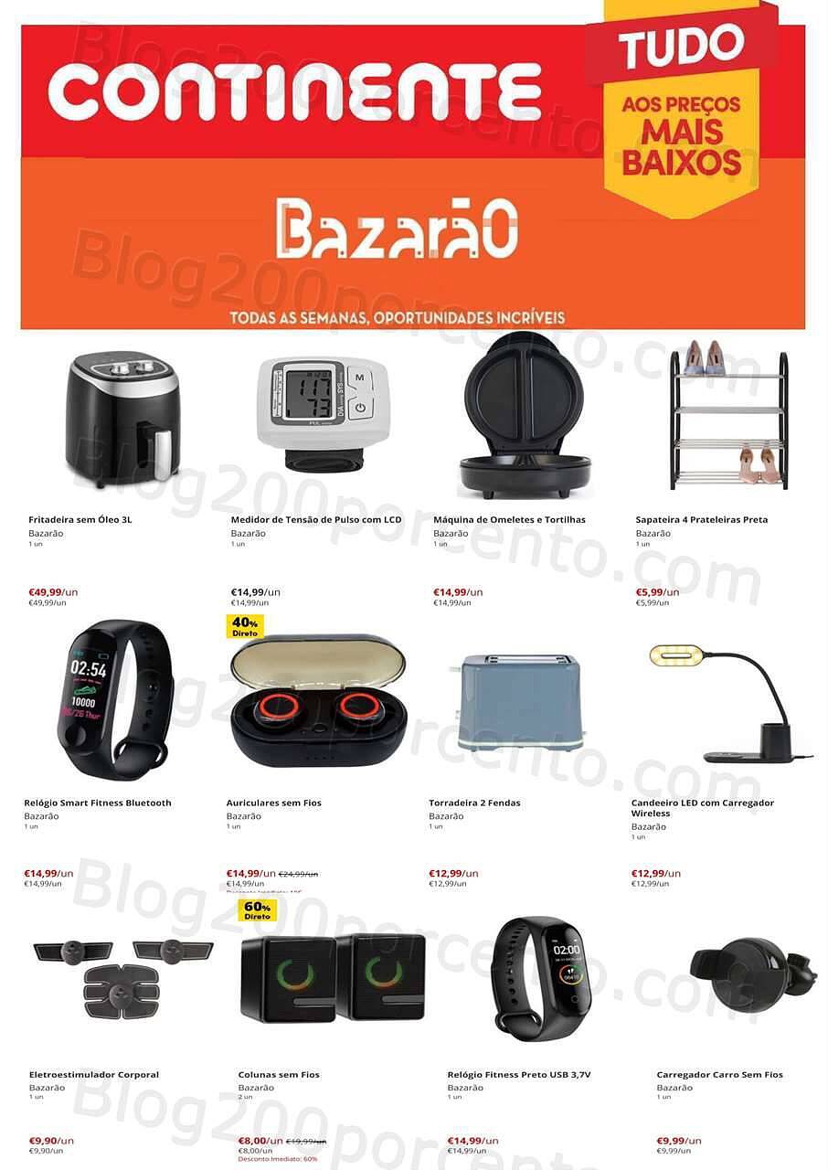 Antevisão Folheto CONTINENTE Bazarão Promoções de 11 a 17 outubro