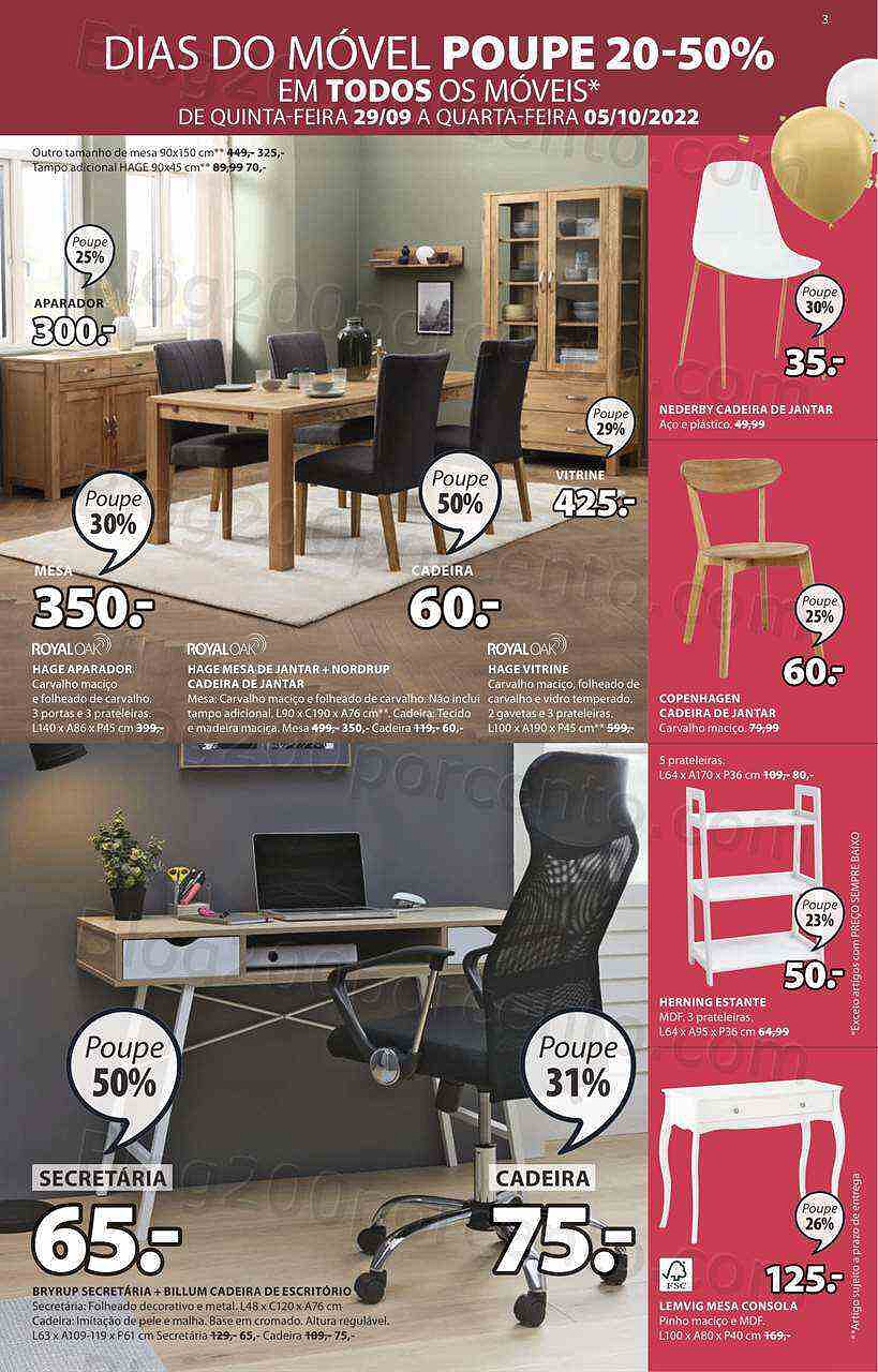 Antevisão Folheto JYSK Promoções de 29 setembro a 12 outubro