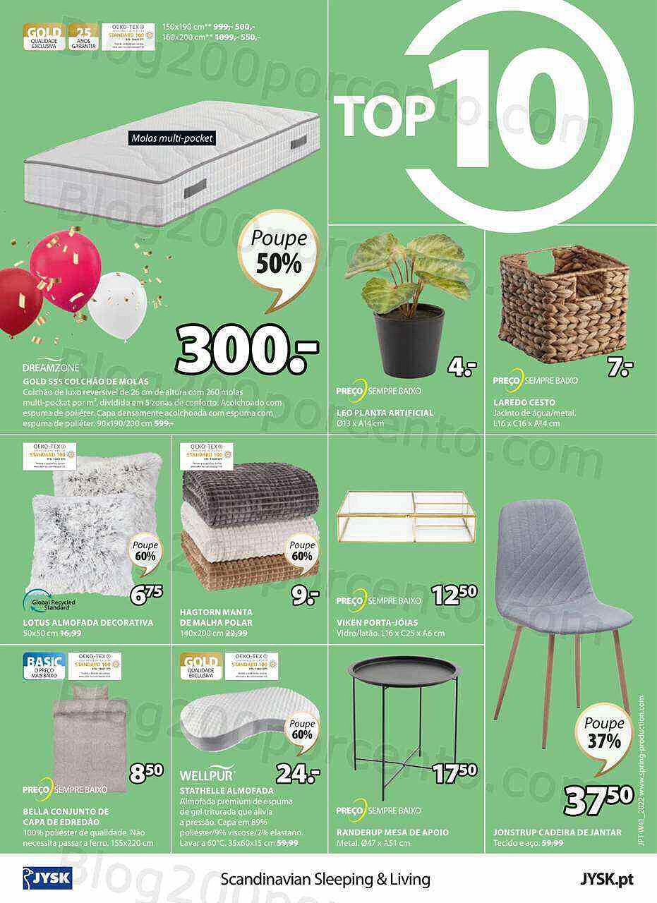 Antevisão Folheto JYSK Promoções de 13 a 26 outubro