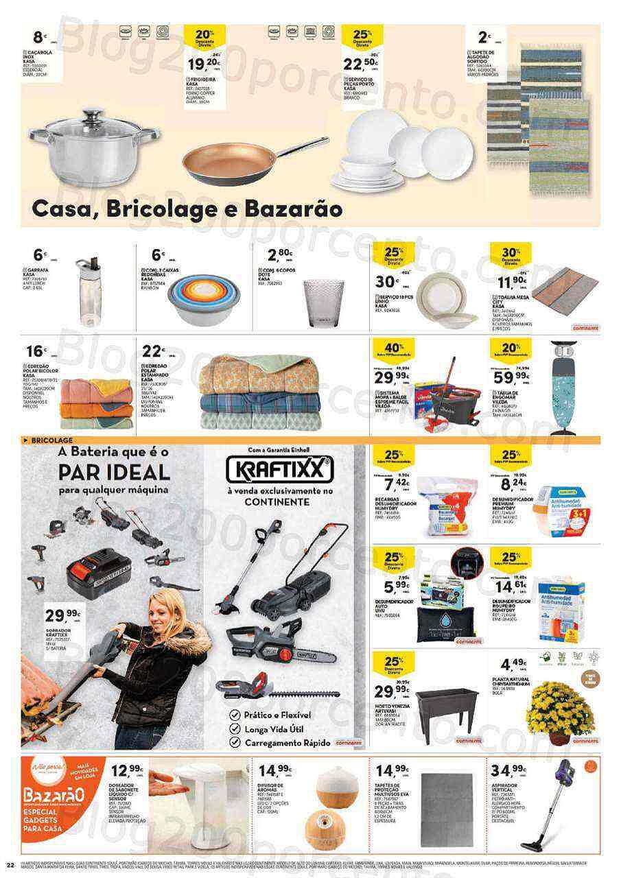 Antevisão Folheto CONTINENTE Bazar Promoções de 11 a 17 outubro