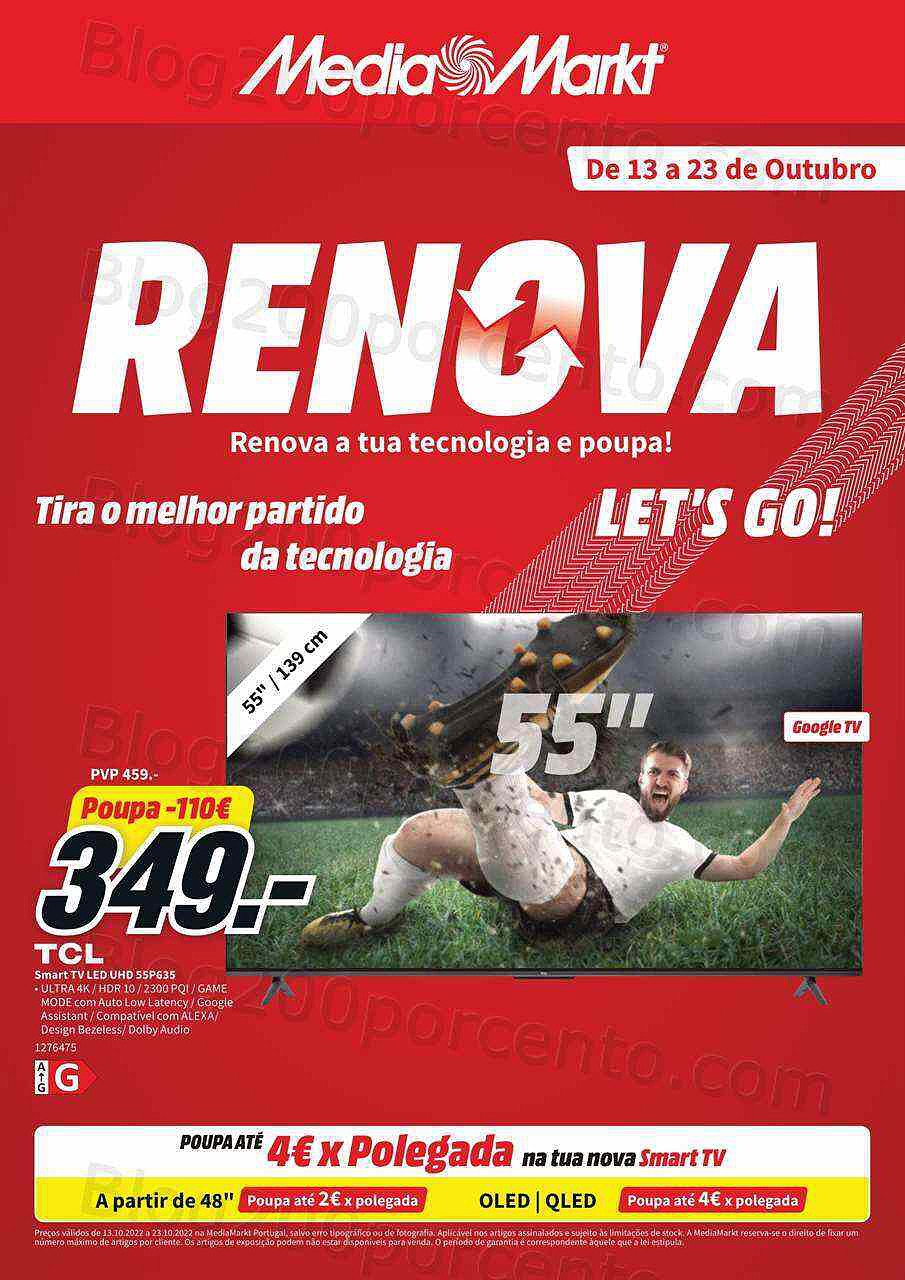 Antevisão Folheto MEDIA MARKT Promoções de 13 a 23 outubro