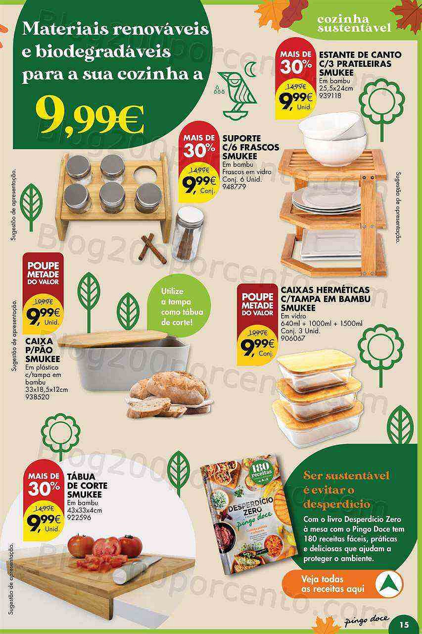 Antevisão Folheto PINGO DOCE Bazar Outono Promoções de 27 setembro a 24 outubro