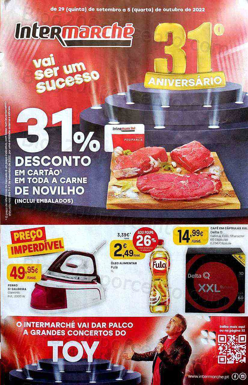 Antevisão Folheto INTERMARCHÉ Promoções de 29 setembro a 5 outubro
