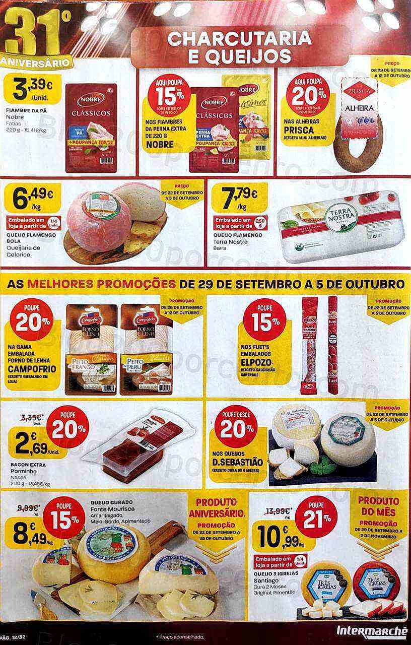 Antevisão Folheto INTERMARCHÉ Promoções de 29 setembro a 5 outubro