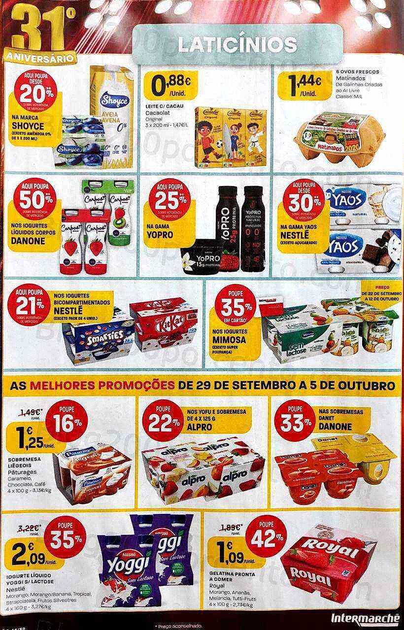 Antevisão Folheto INTERMARCHÉ Promoções de 29 setembro a 5 outubro