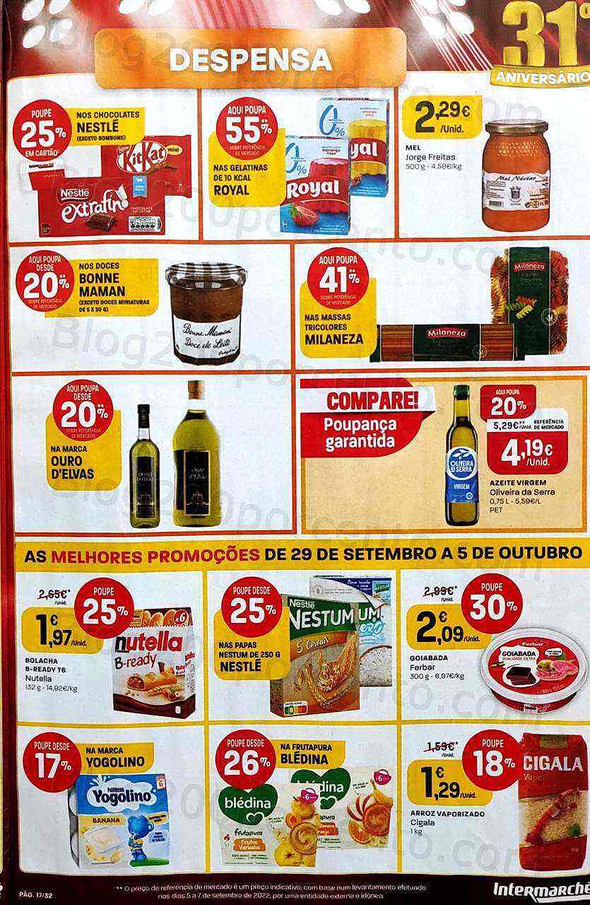 Antevisão Folheto INTERMARCHÉ Promoções de 29 setembro a 5 outubro