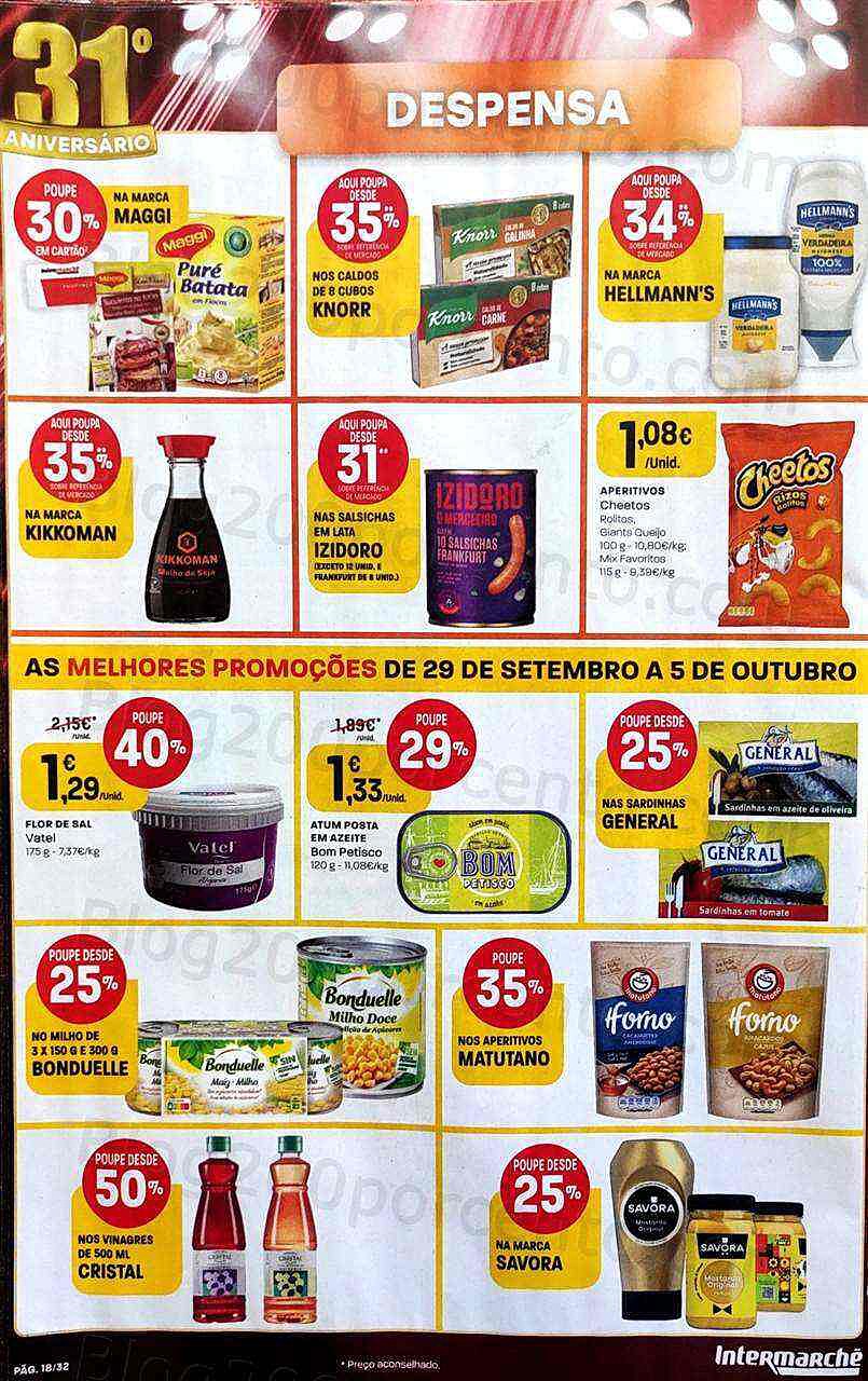 Antevisão Folheto INTERMARCHÉ Promoções de 29 setembro a 5 outubro