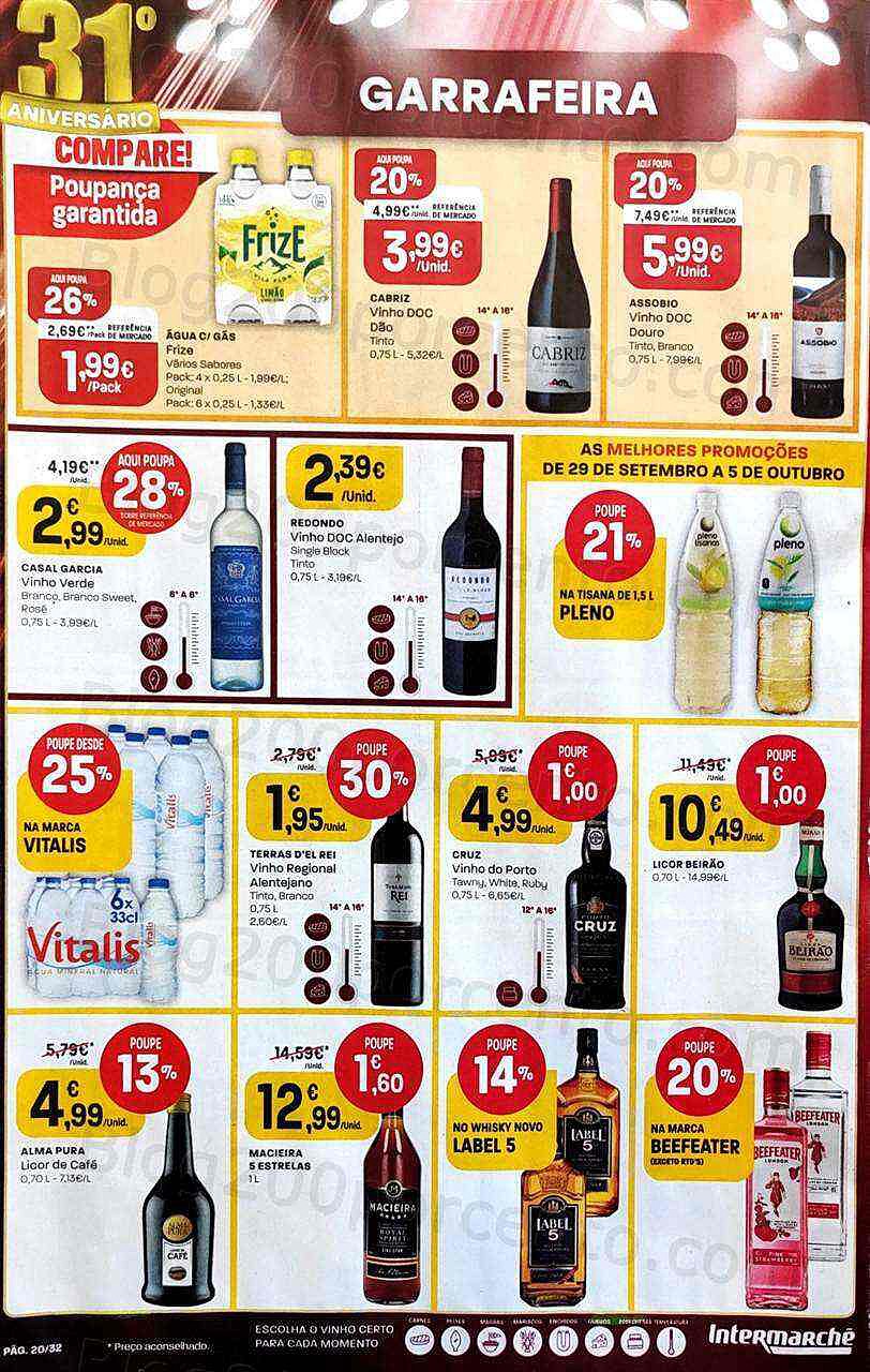 Antevisão Folheto INTERMARCHÉ Promoções de 29 setembro a 5 outubro