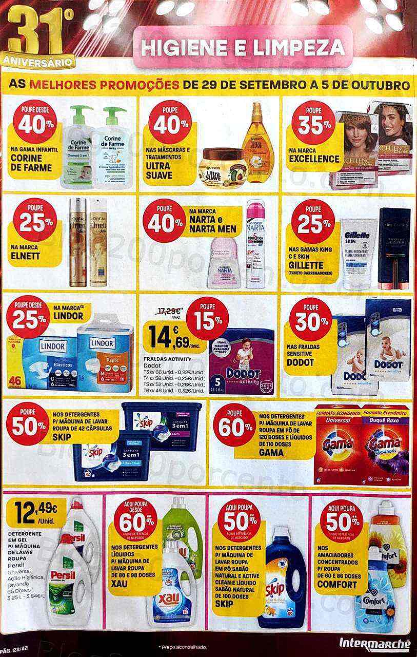 Antevisão Folheto INTERMARCHÉ Promoções de 29 setembro a 5 outubro