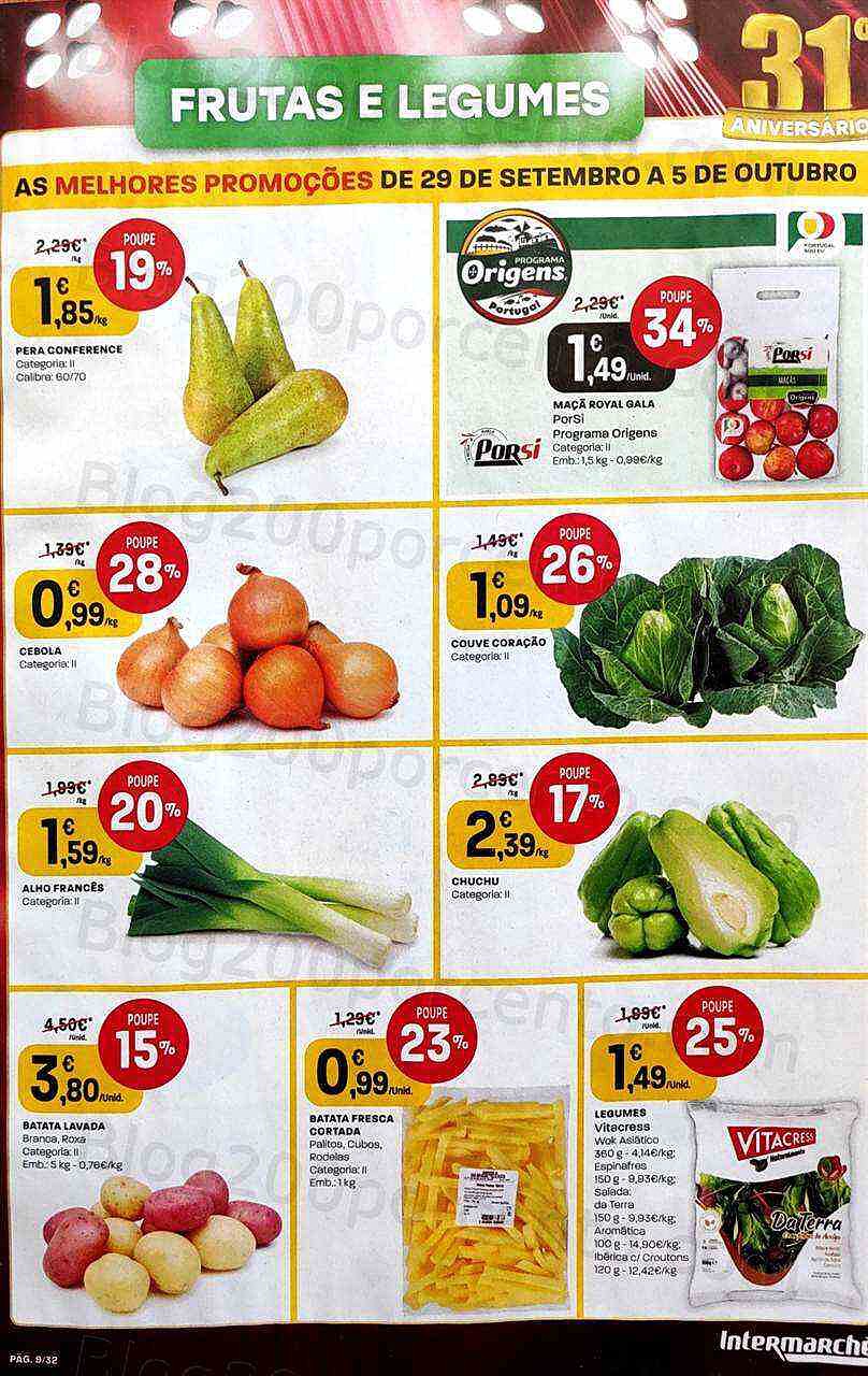 Antevisão Folheto INTERMARCHÉ Promoções de 29 setembro a 5 outubro