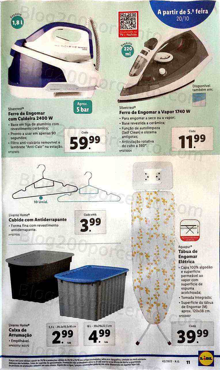 Antevisão Folheto LIDL Bazar Promoções a partir de 20 outubro