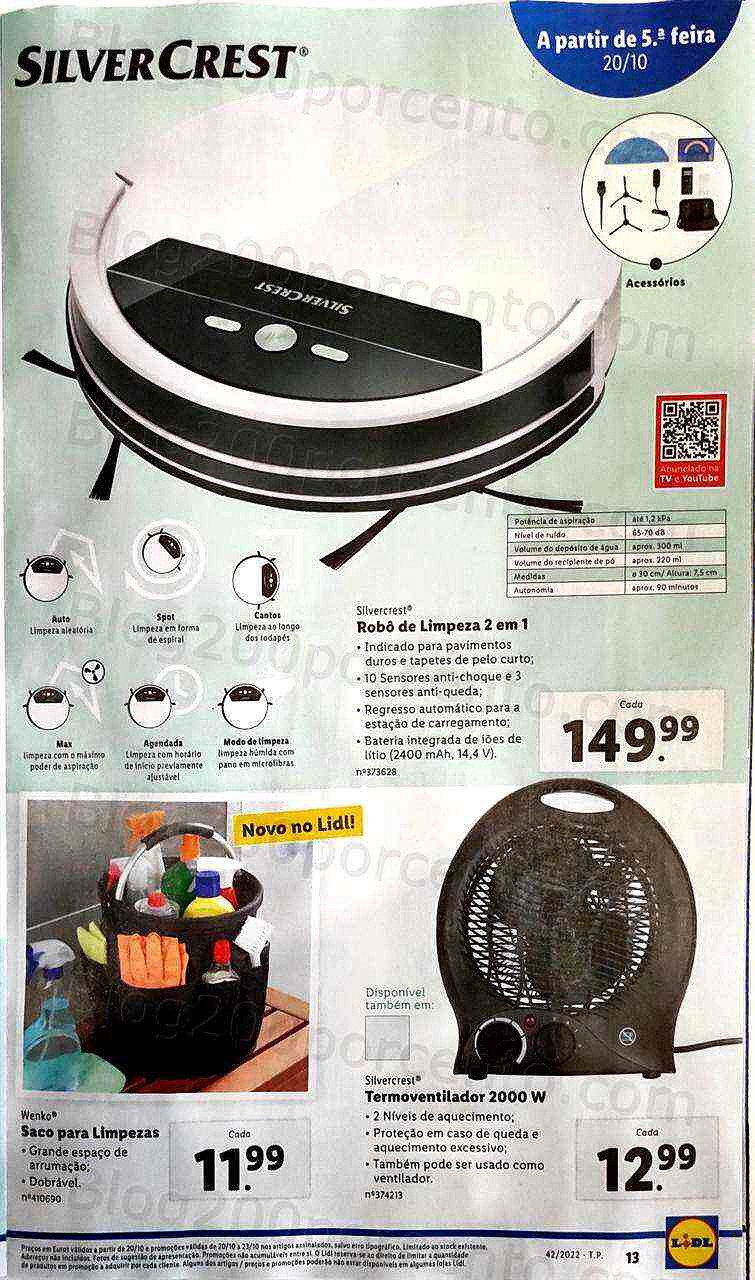Antevisão Folheto LIDL Bazar Promoções a partir de 20 outubro