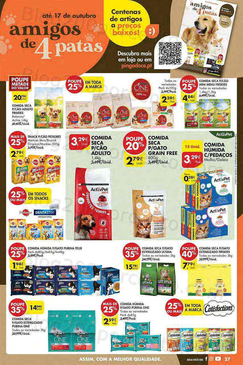 Antevisão Folheto PINGO DOCE Lojas Norte Promoções de 11 a 17 outubro