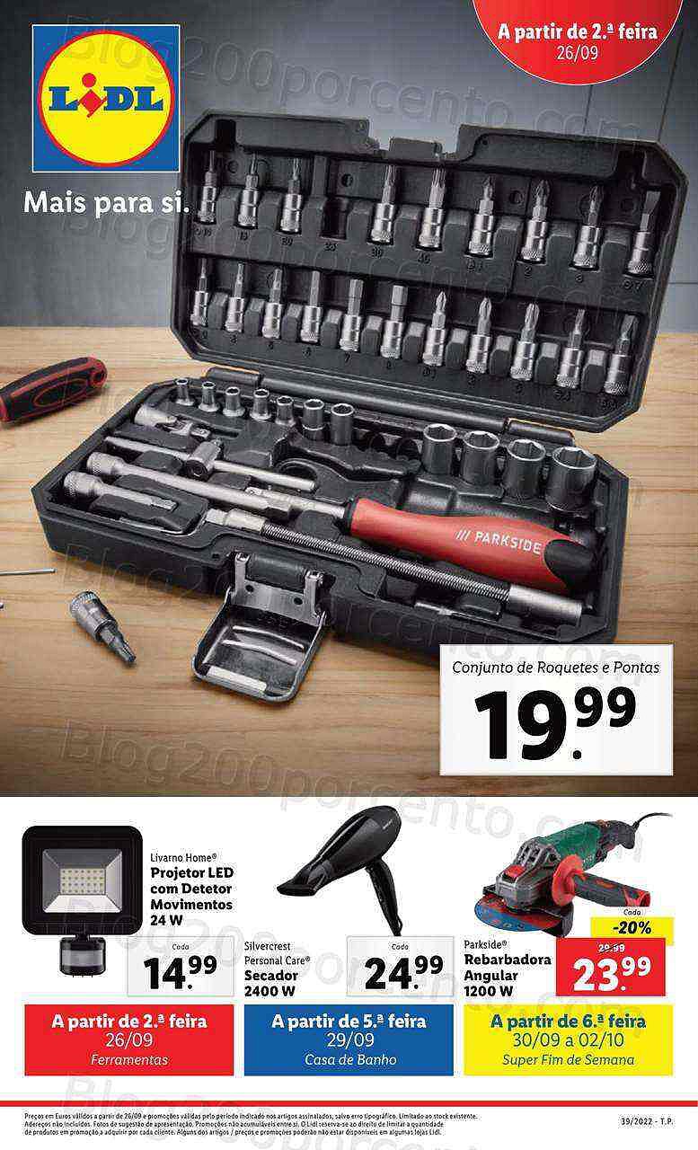 Antevisão Folheto LIDL Bazar Promoções de 26 setembro a 2 outubro